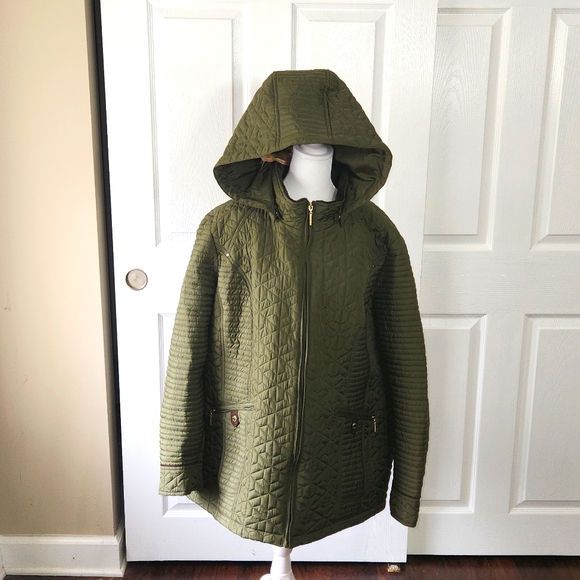 Weatherproof Jackets & Blazers - WEATHERPROOF WOMENS QUILTED JACKET OLIVE GREEN COLOR. SIZE 3XL